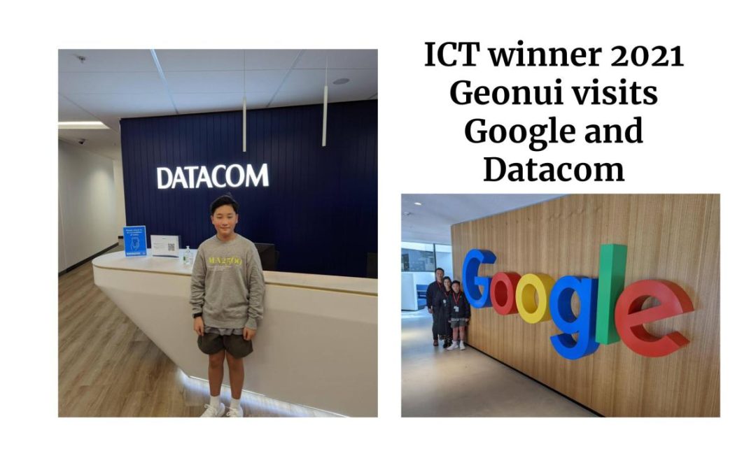 ICT winner from 2021 visits Google and Datacom in Sydney