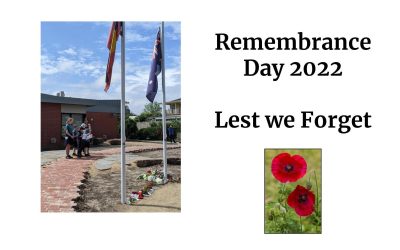 Remembrance Day – Lest we Forget